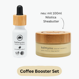 balmyou Coffee Booster Set (Arabica Kaffee-Öl 20ml, Nilotica Sheabutter 100ml)