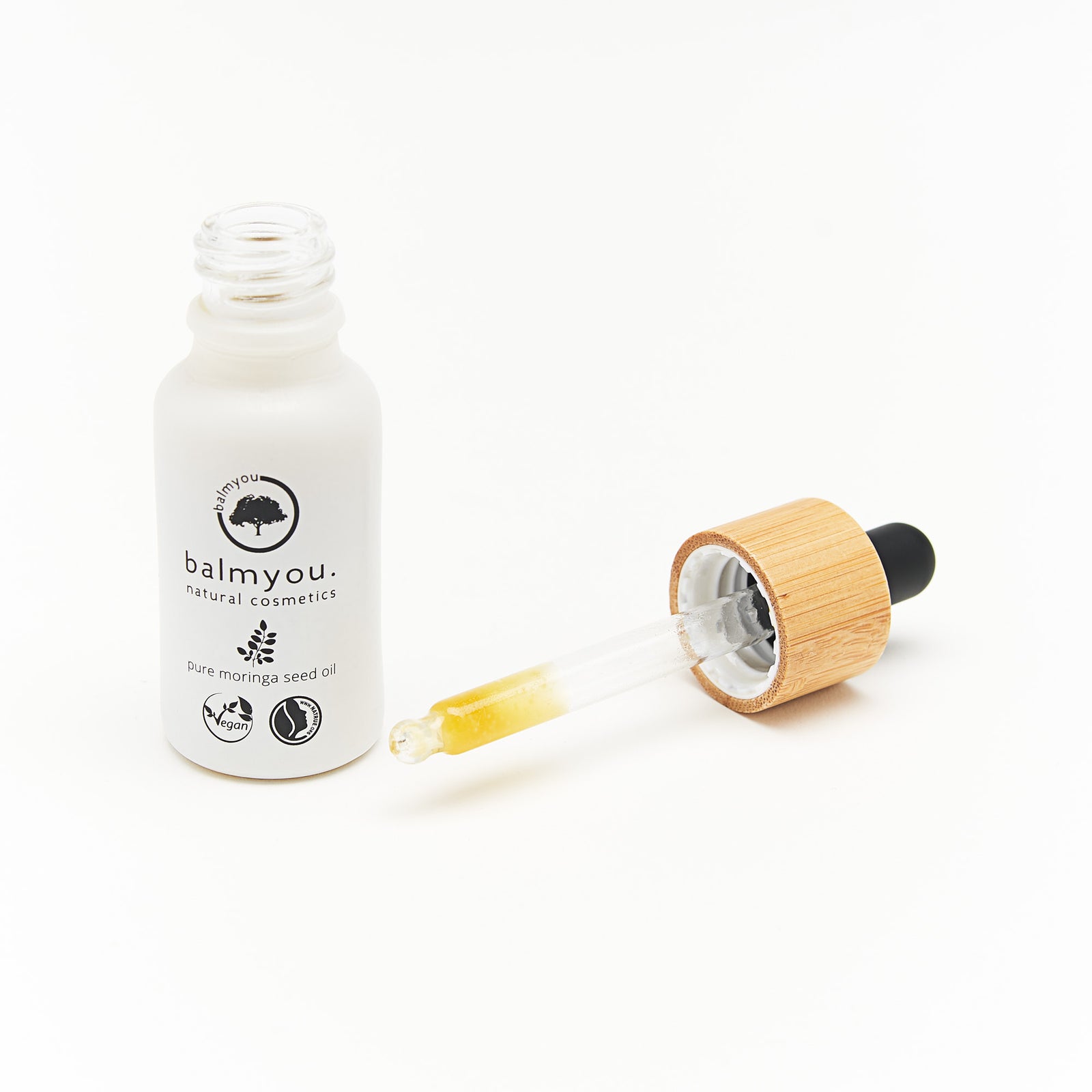 Organisches Moringa Wunderöl – 100% Rein, Kaltgepresst, 60 Ml – Für Haarwachstum, Trockene Haut & Als Feuchtigkeitsspender